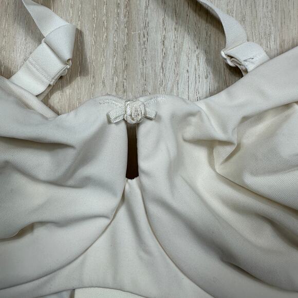 Cacique by Lane Bryant Cream Lightly Lined Full Coverage Underwire Bra 46C - Picture 4 of 13